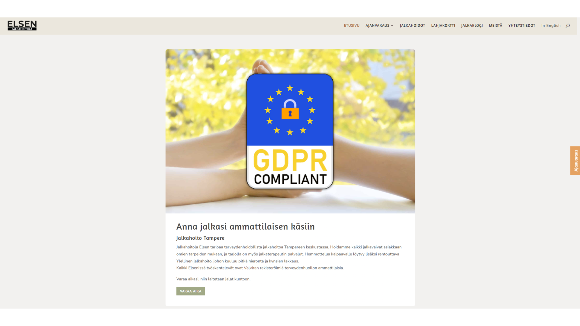 Elsen.fi — cookie consent implementation