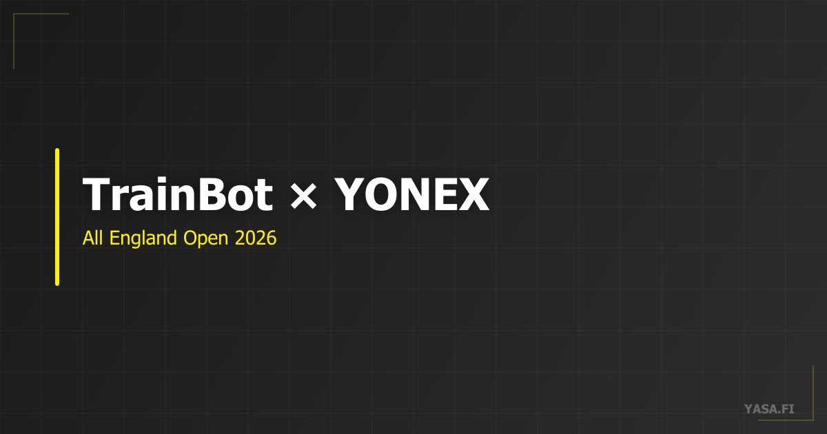 TrainBot × YONEX — All England Open 2026 Exhibition Design